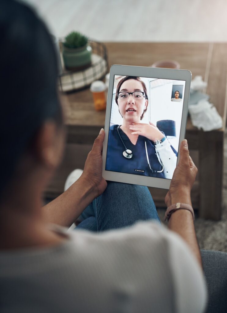 telehealth or home care with diverse professionals